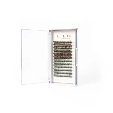 Glitter Lashes D-Curl Bronze-Silver
