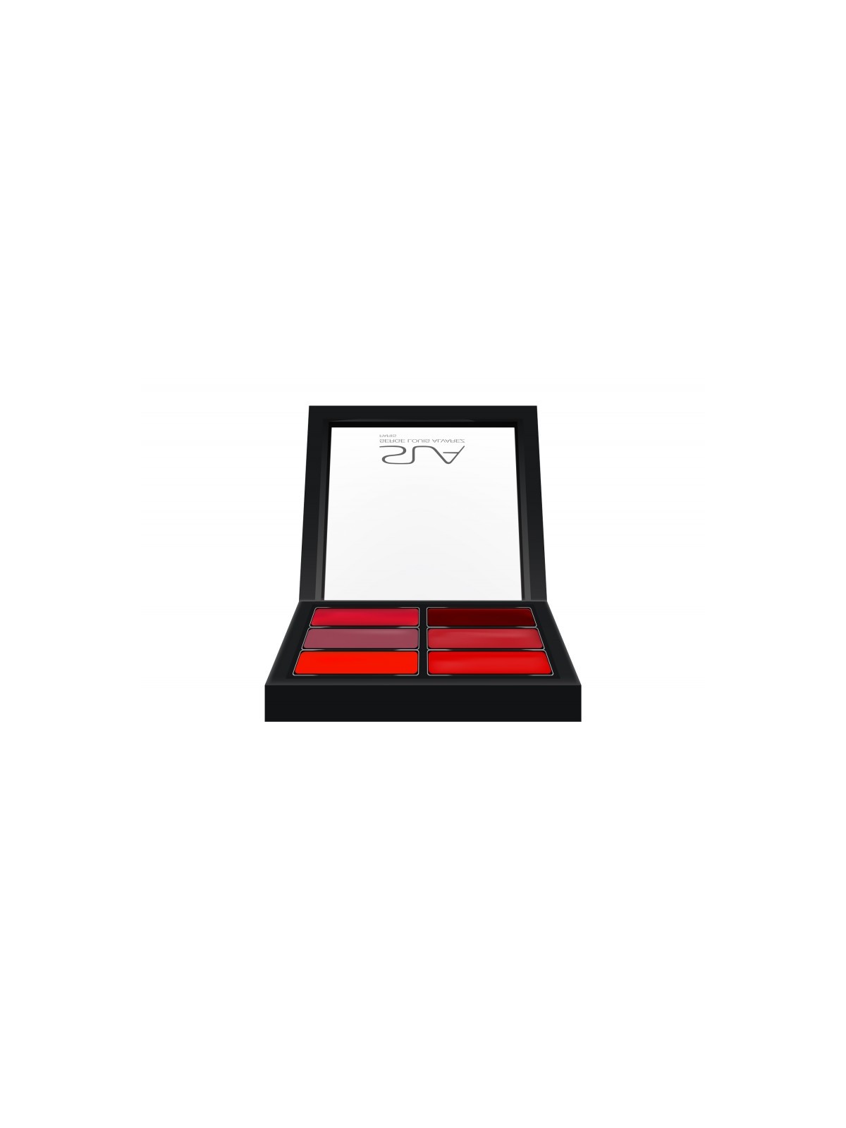 Palete de 6 batons color extreme ""Warm red"