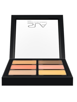 PALETE DE 6 CORRETORES CAKE CREME "bejes/castanhos/amarelo/a