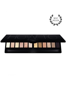 palete HOW TO  360 "11 sombras + base fixante + iluminador"