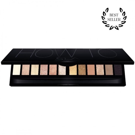 palete HOW TO  360 "11 sombras + base fixante + iluminador"