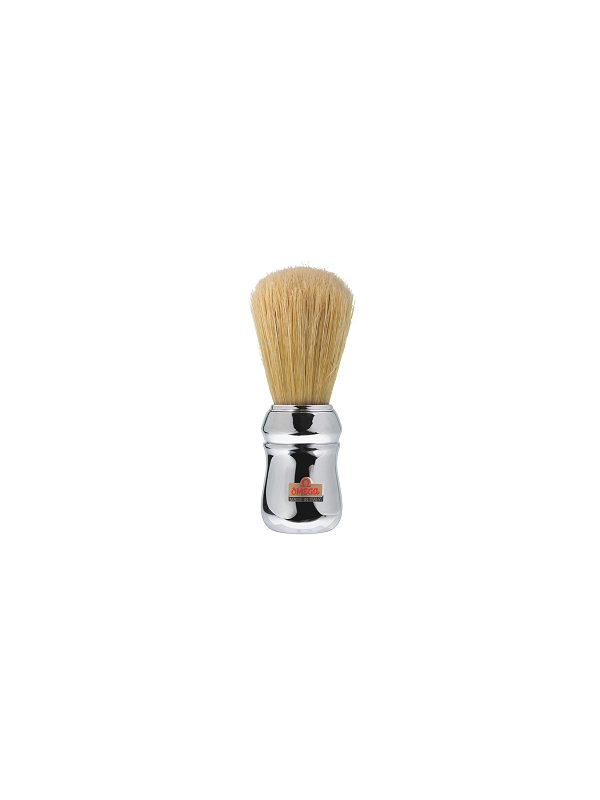 Pincel Barba Omega Cerdas Naturais Cromado