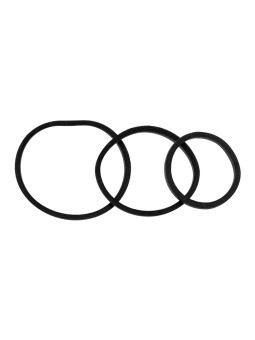 Elásticos Cabelo Mignon Pretos 125 Unidades