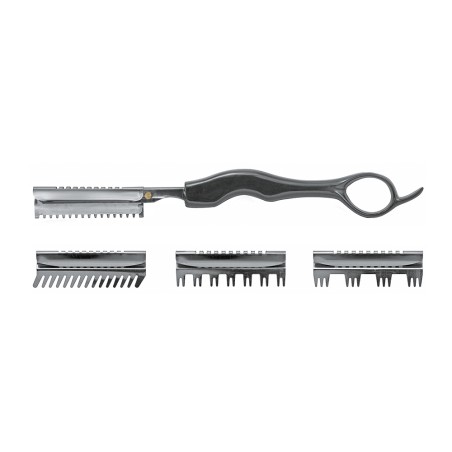 Navalha Platinum Ripar com 4 Pentes