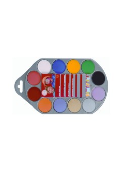 Pintura Corporal Base de Água Paleta 12 Cores