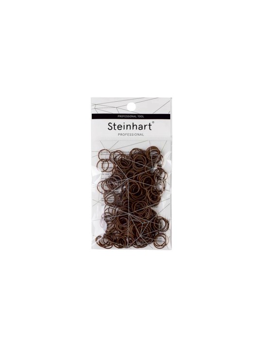 Elásticos Cabelo Steinhart Borracha Castanhos 10 gr