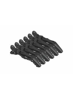 Pinça Cabelo Preta Grande 6 Unidades