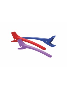 Pinça Cabelo Cores Sortidas Grande 12 Unidades