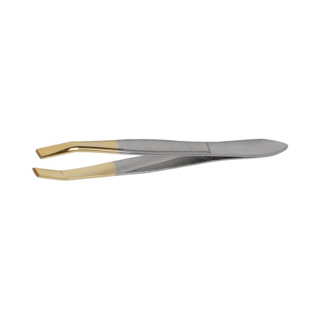 Pinça Reta Baruffaldi Dourada 8 cm
