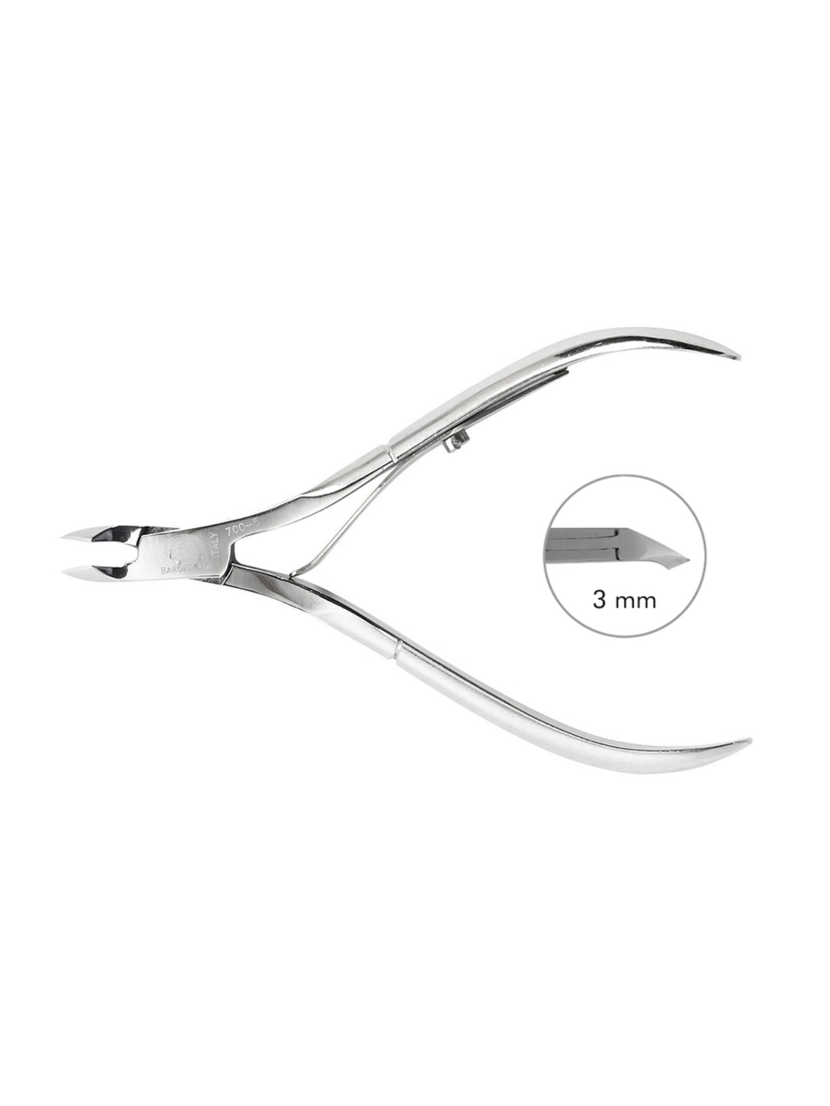 Alicate Cutículas Baruffaldi Aço 10 cm - 3 mm