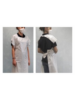 Avental Descartável Rickiparodi Branco 63 x 120 cm 100 Unida