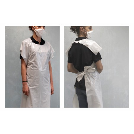 Avental Descartável Rickiparodi Branco 63 x 120 cm 100 Unida