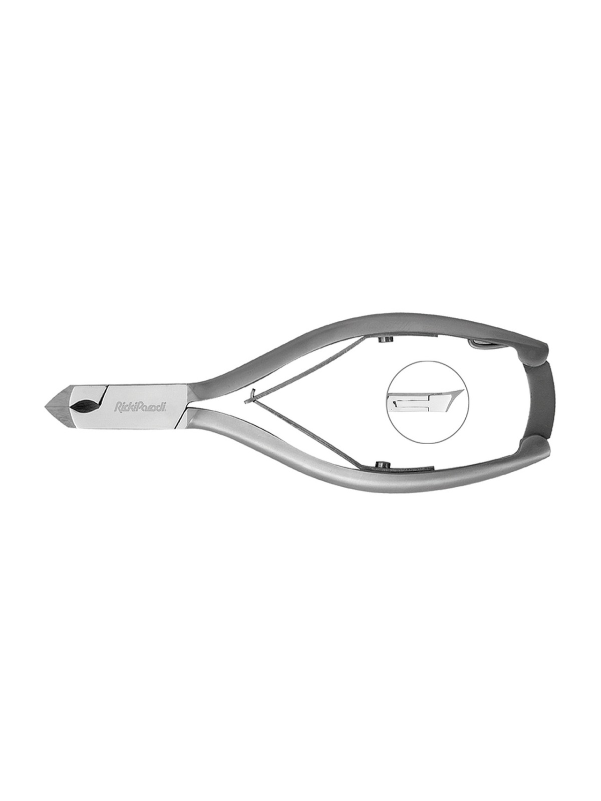 Alicate Unhas Rickiparodi Corte Frontal 1/4 Lua Inox 14 cm