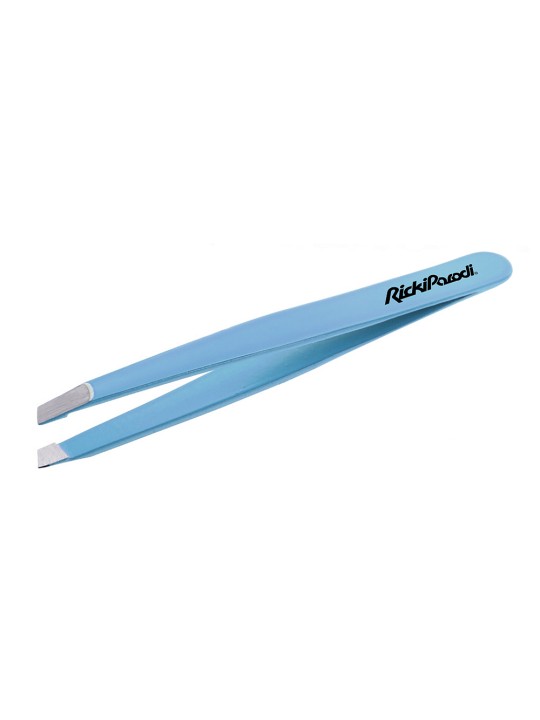 Pinça Oblíqua Rickiparodi Azul Inox 9 cm