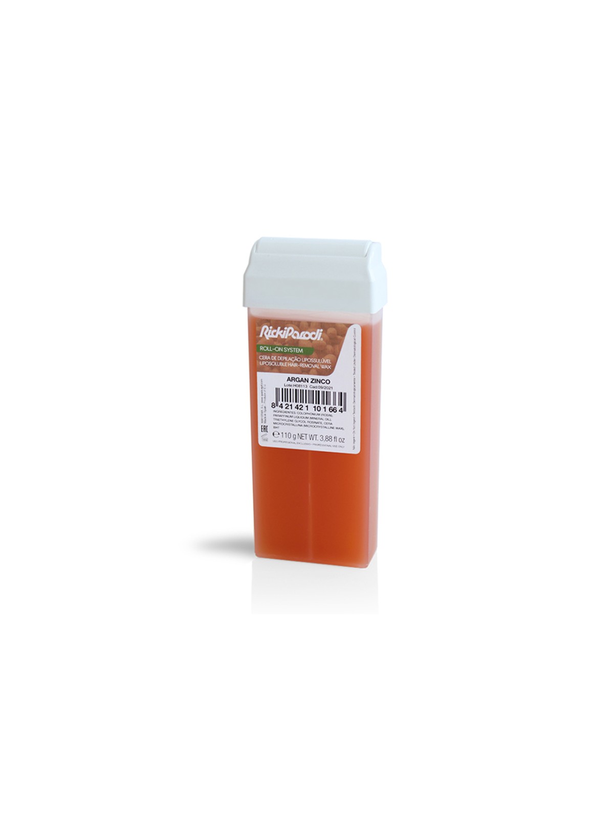 Cera Roll On Rickiparodi Óxido Zinco & Argan 110 ml