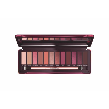 Paleta 12 Sombras Olhos Eveline Ruby Glamour