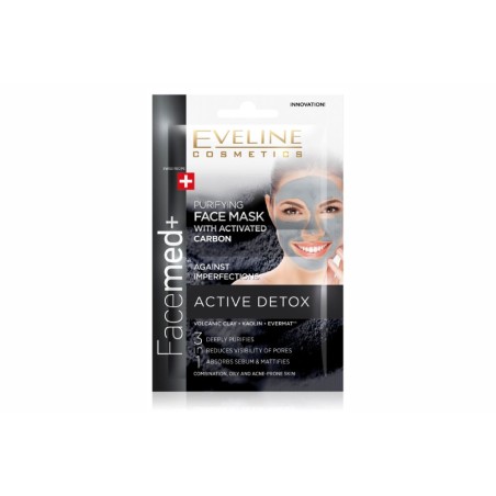 Máscara Facial Purificante com Carvão Ativado Eveline Faceme