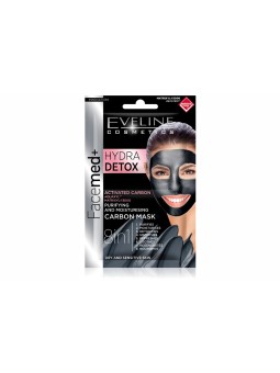 Máscara Facial Detox Hidratante e Purificante de Carvão Evel