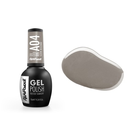 Verniz Gel Rickiparodi Silver Blizzard A04 10 ml