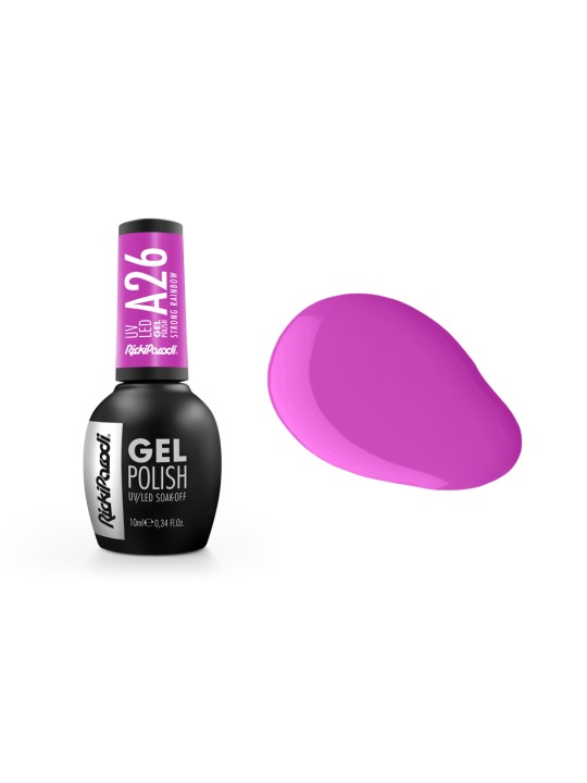 Verniz Gel Rickiparodi Strong Rainbow A26 10 ml