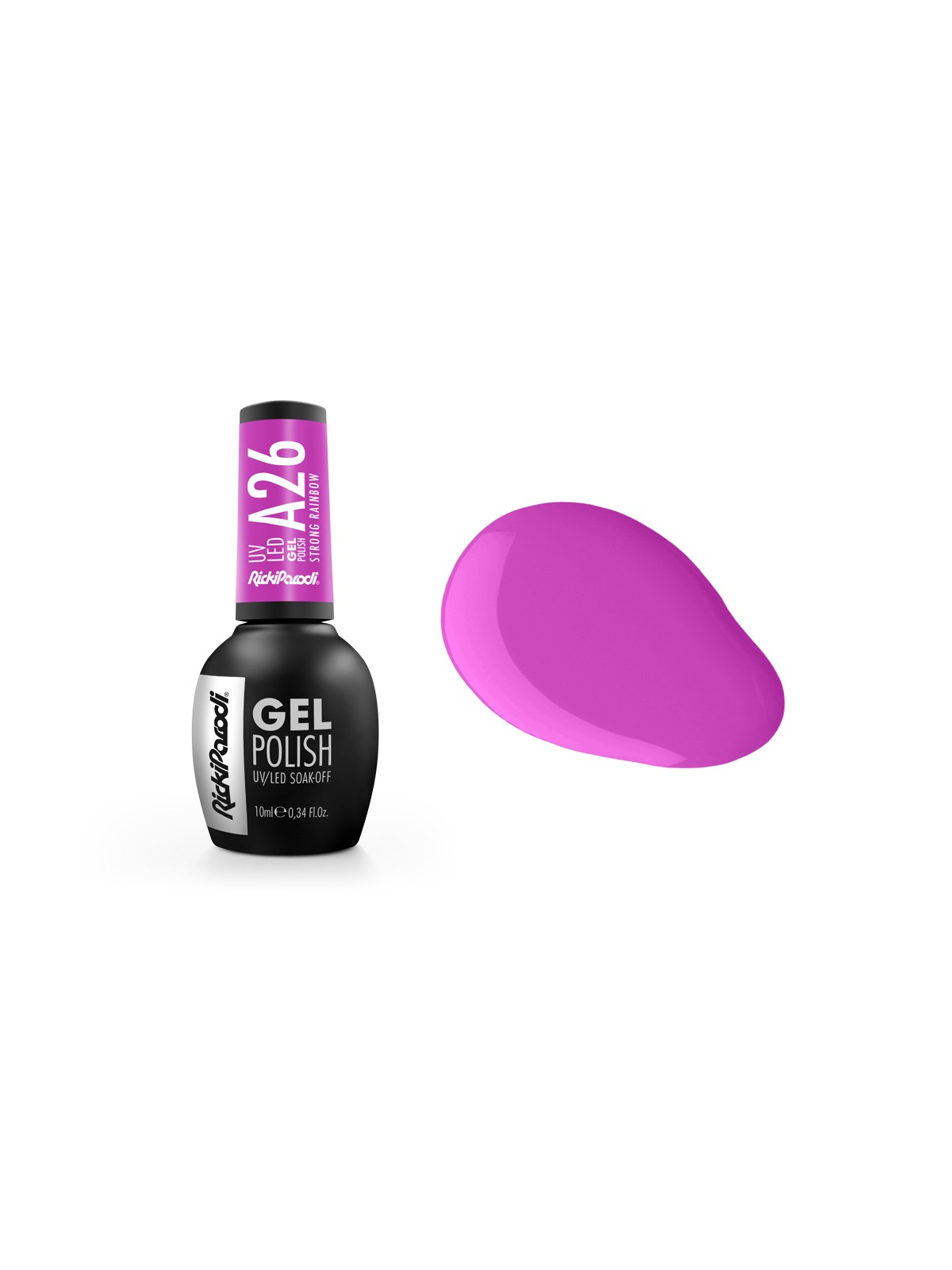 Verniz Gel Rickiparodi Strong Rainbow A26 10 ml