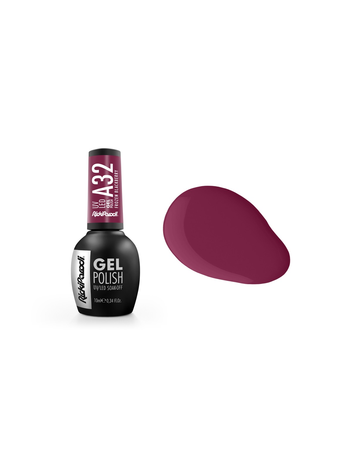 Verniz Gel Rickiparodi Frozen Blackberry A32 10 ml