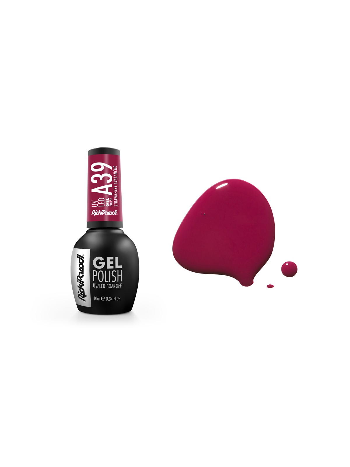 Verniz Gel Rickiparodi Strawberry Avalanche A39 10 ml