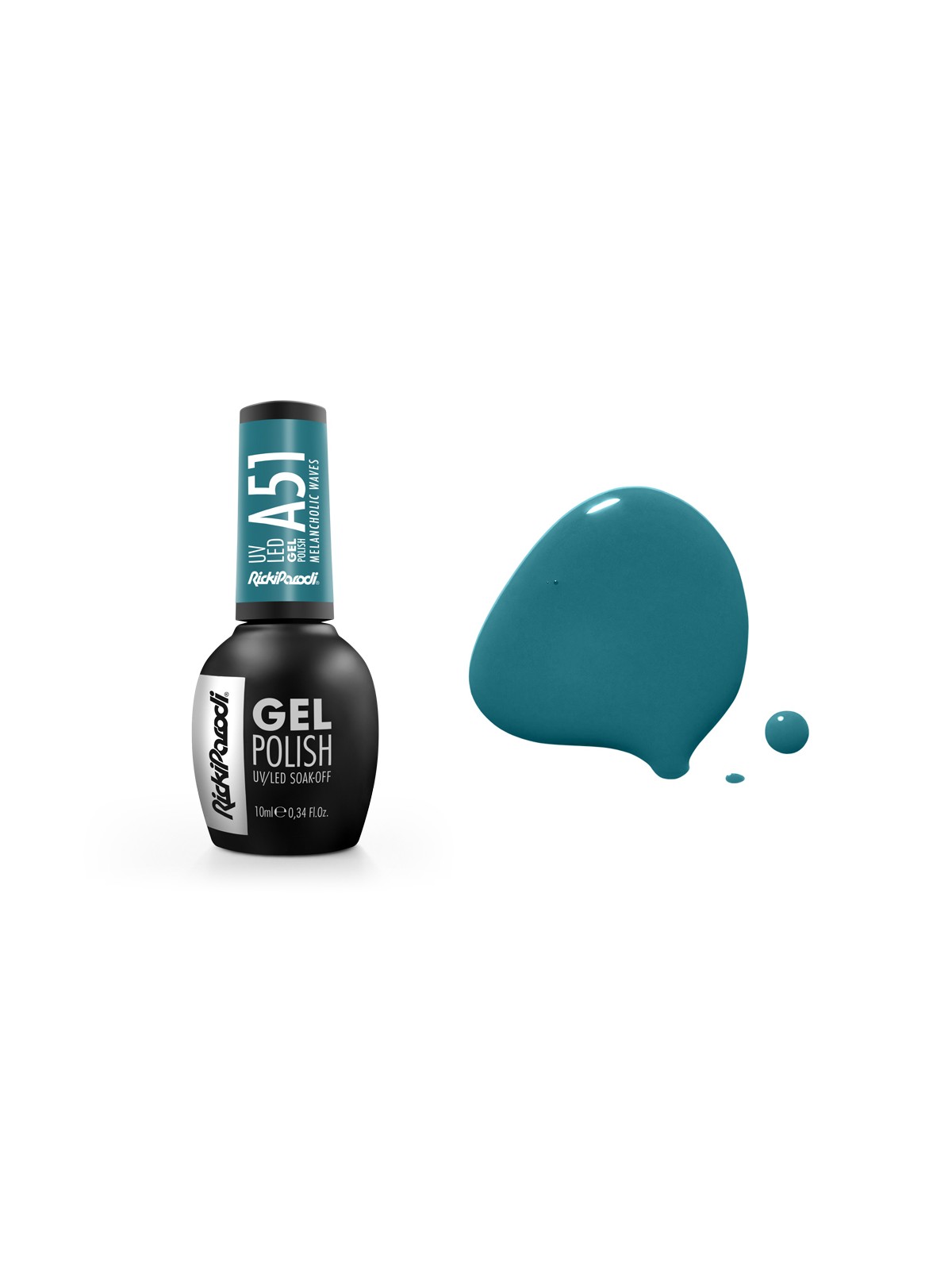 Verniz Gel Rickiparodi Melancholic Waves A51 10 ml