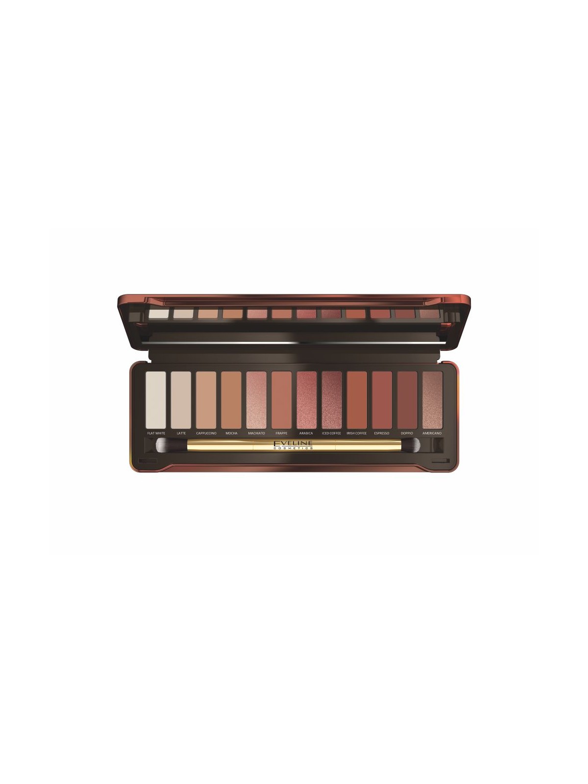 Paleta 12 Sombras Olhos Eveline Charming Mocha