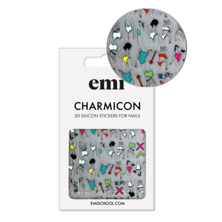Charmicon 3D Silicone Stickers /208 Easy-Breezy