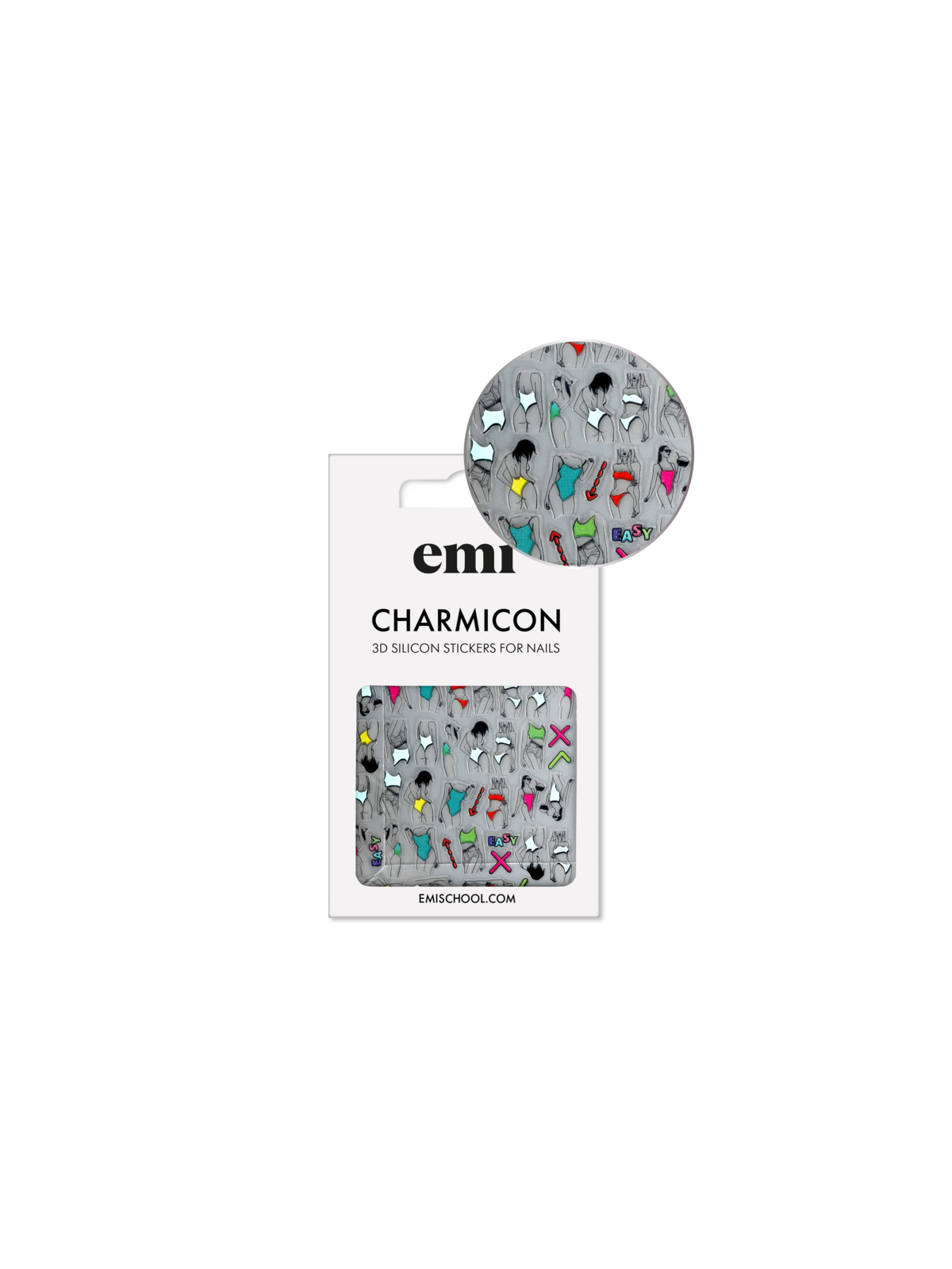 Charmicon 3D Silicone Stickers /208 Easy-Breezy