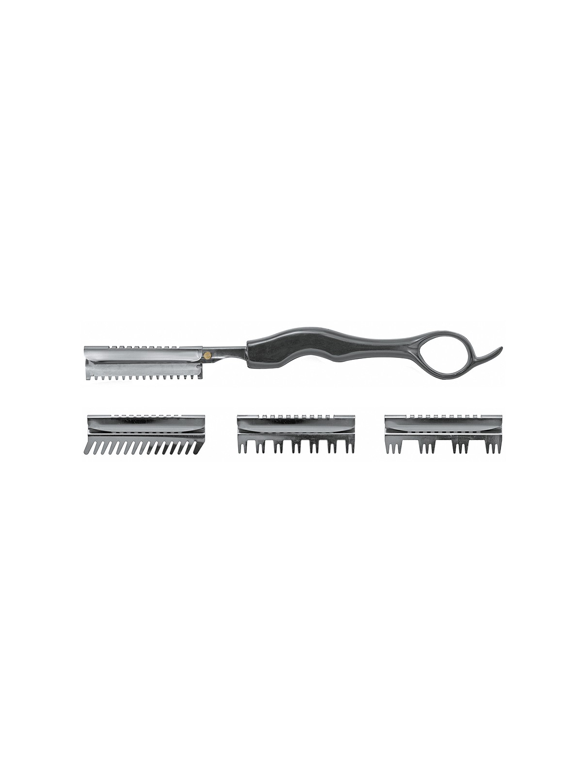 Navalha Platinum Ripar com 4 Pentes