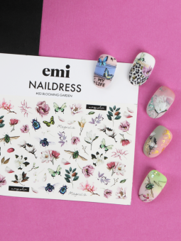 Naildress Slider Design /83 Blooming Garden