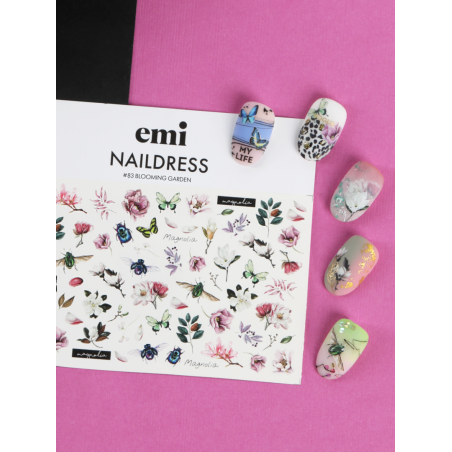Naildress Slider Design /83 Blooming Garden