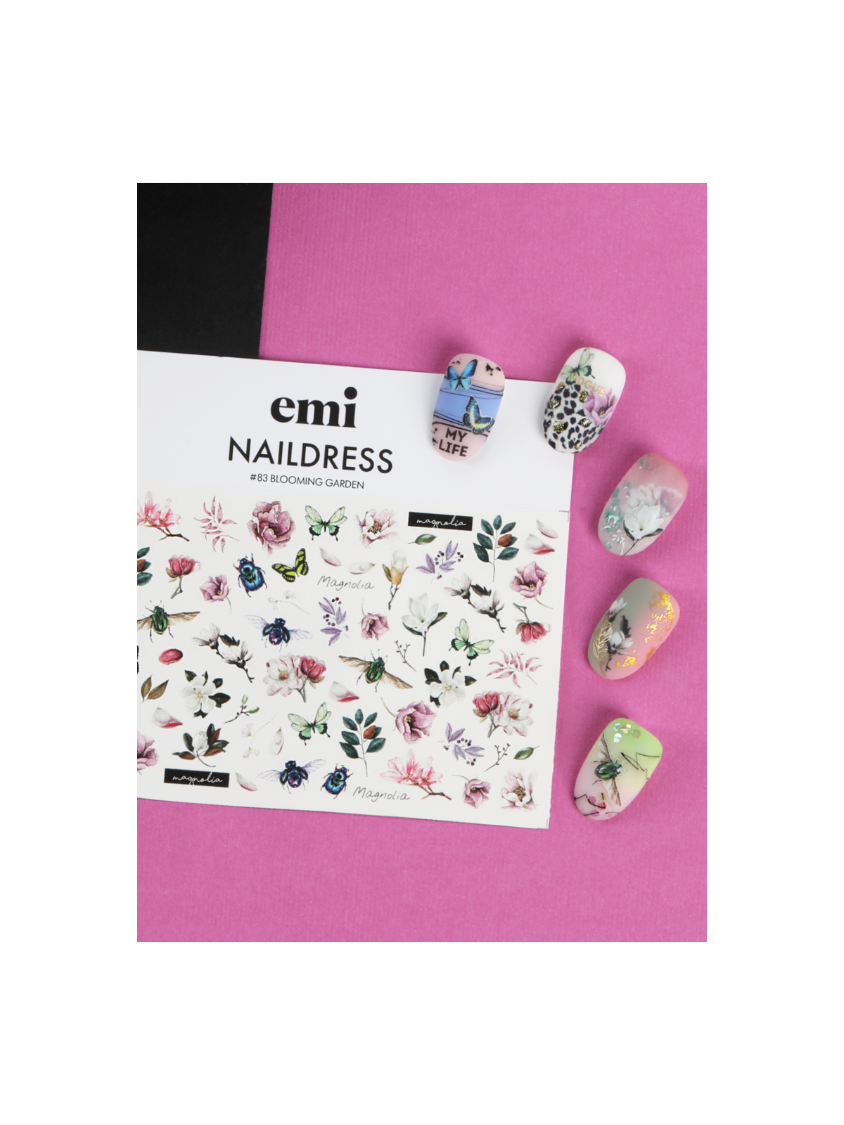 Naildress Slider Design /83 Blooming Garden