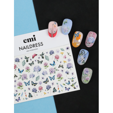 Naildress Slider Design /84 Hydrangea