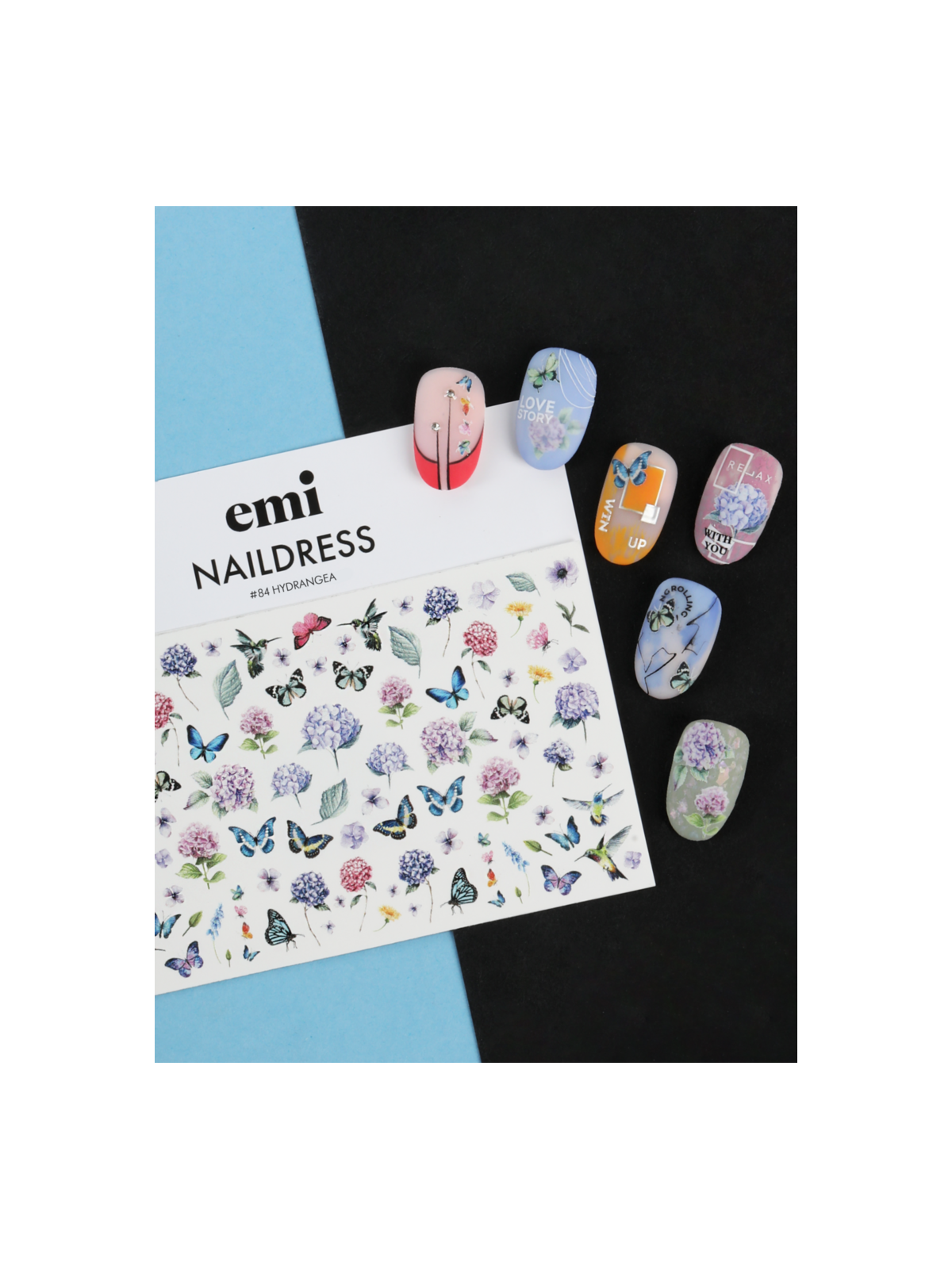 Naildress Slider Design /84 Hydrangea