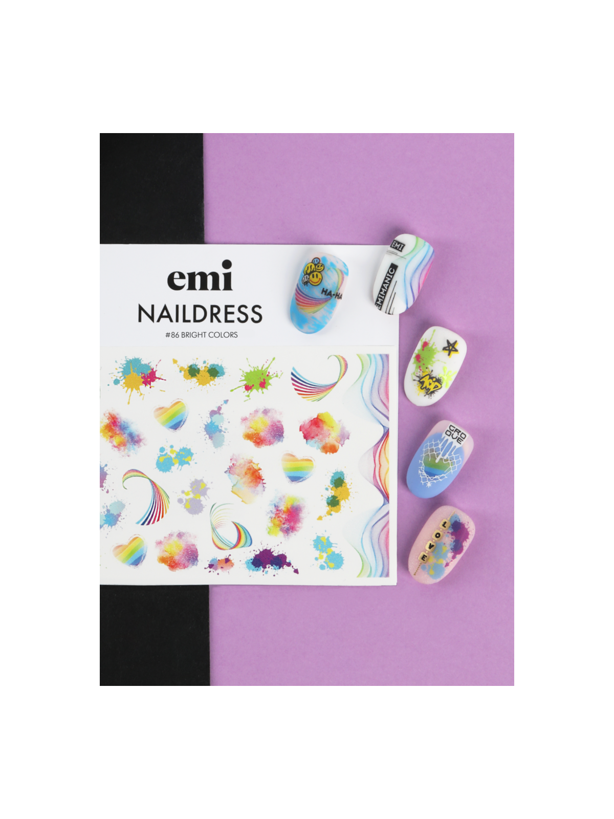 Naildress Slider Design /86 Bright Colors
