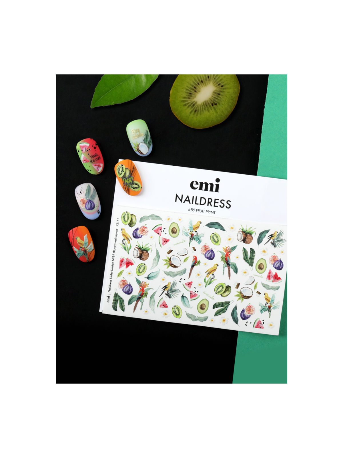 Naildress Slider Design /89 Fruit Print