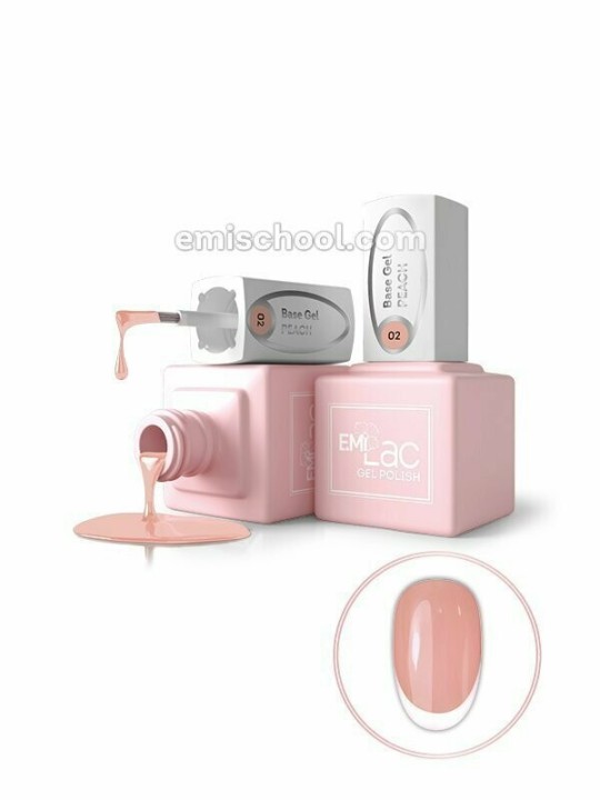 E.Milac Base Gel Peach /02 9ml