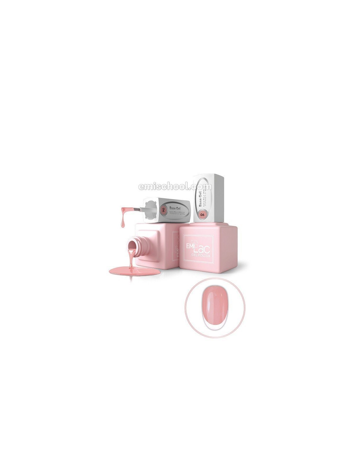 E.Milac Base Gel Warm Pink /06 9ml