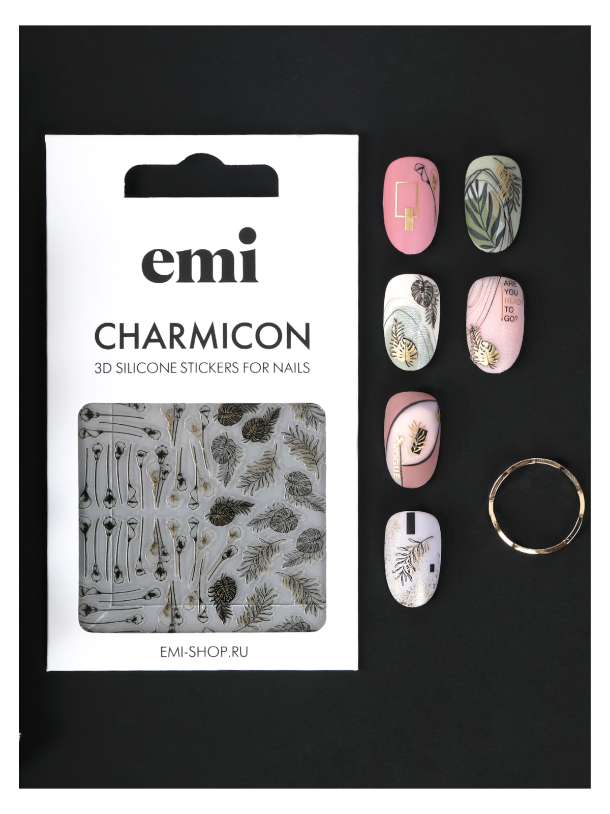 Charmicon 3D Silicone Stickers /211 Tropical Garden