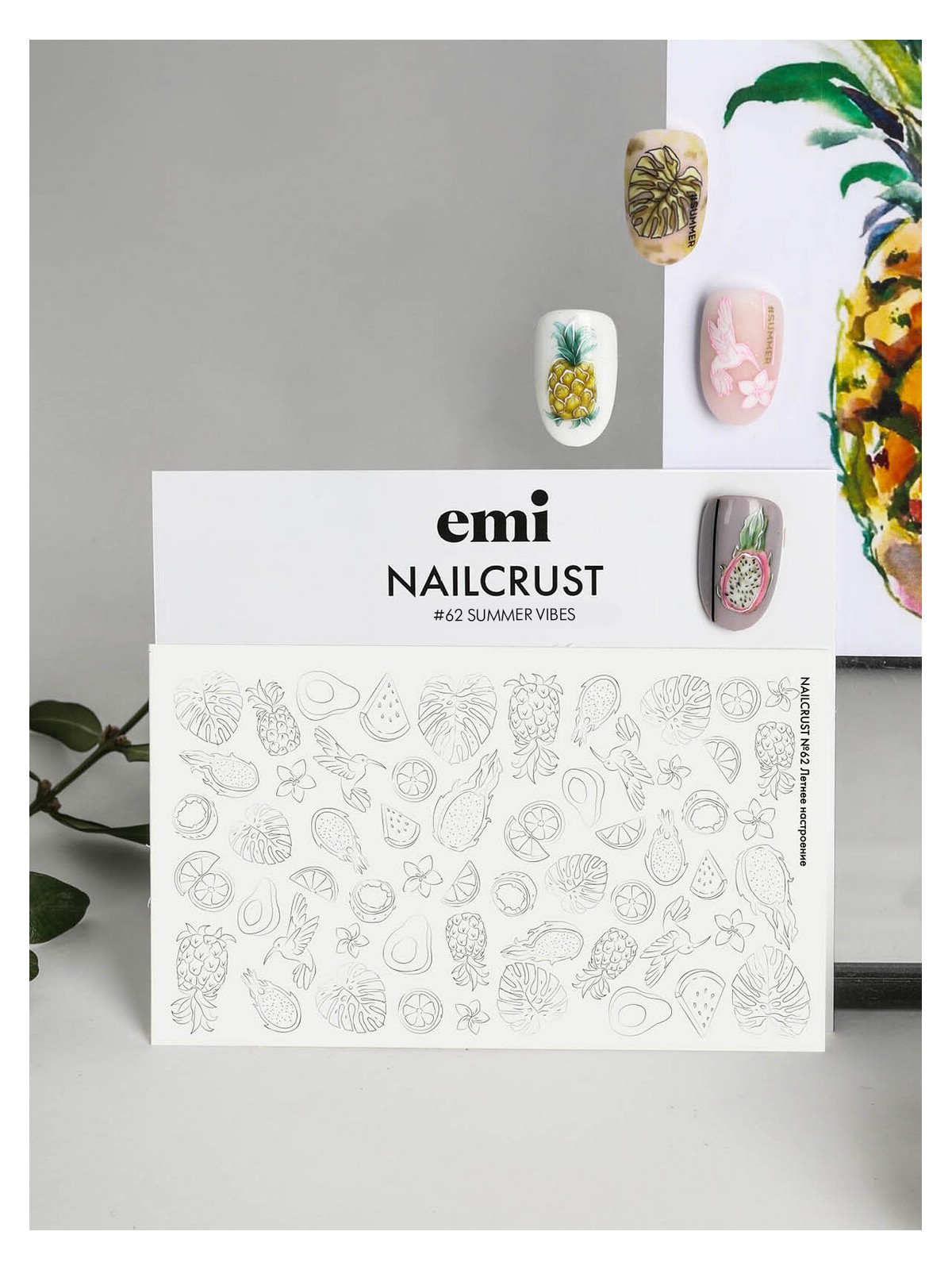 Nailcrust Pattern Slider /62 Summer Mood