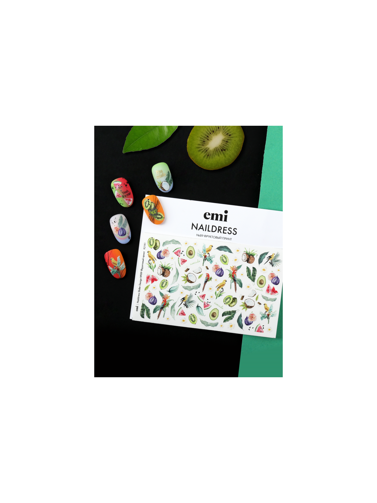 Naildress Slider Design /89 Fruit Print