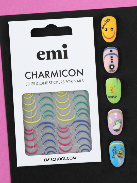 Charmicon 3D Silicone Stickers /205 Bright Lunula