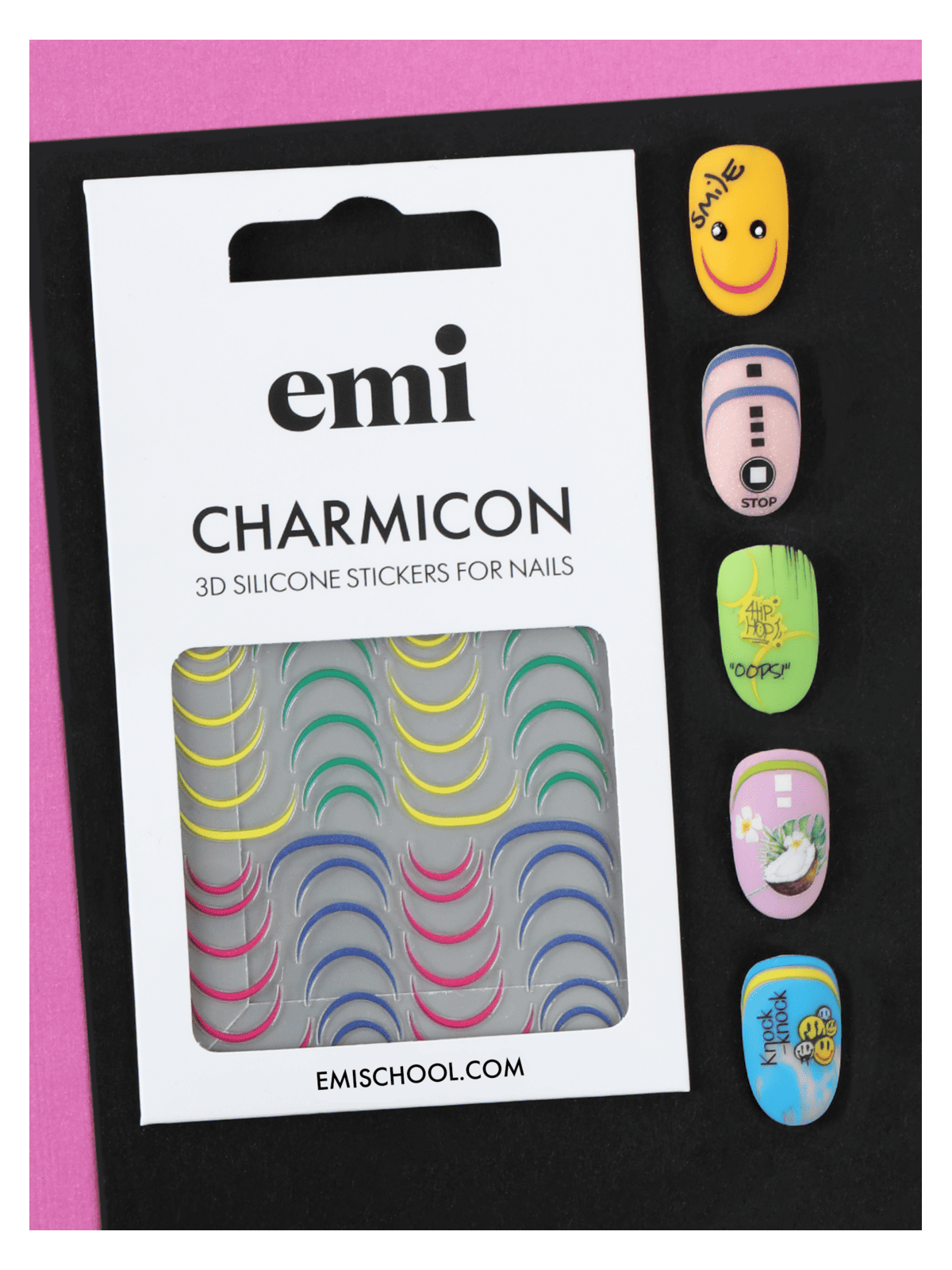 Charmicon 3D Silicone Stickers /205 Bright Lunula