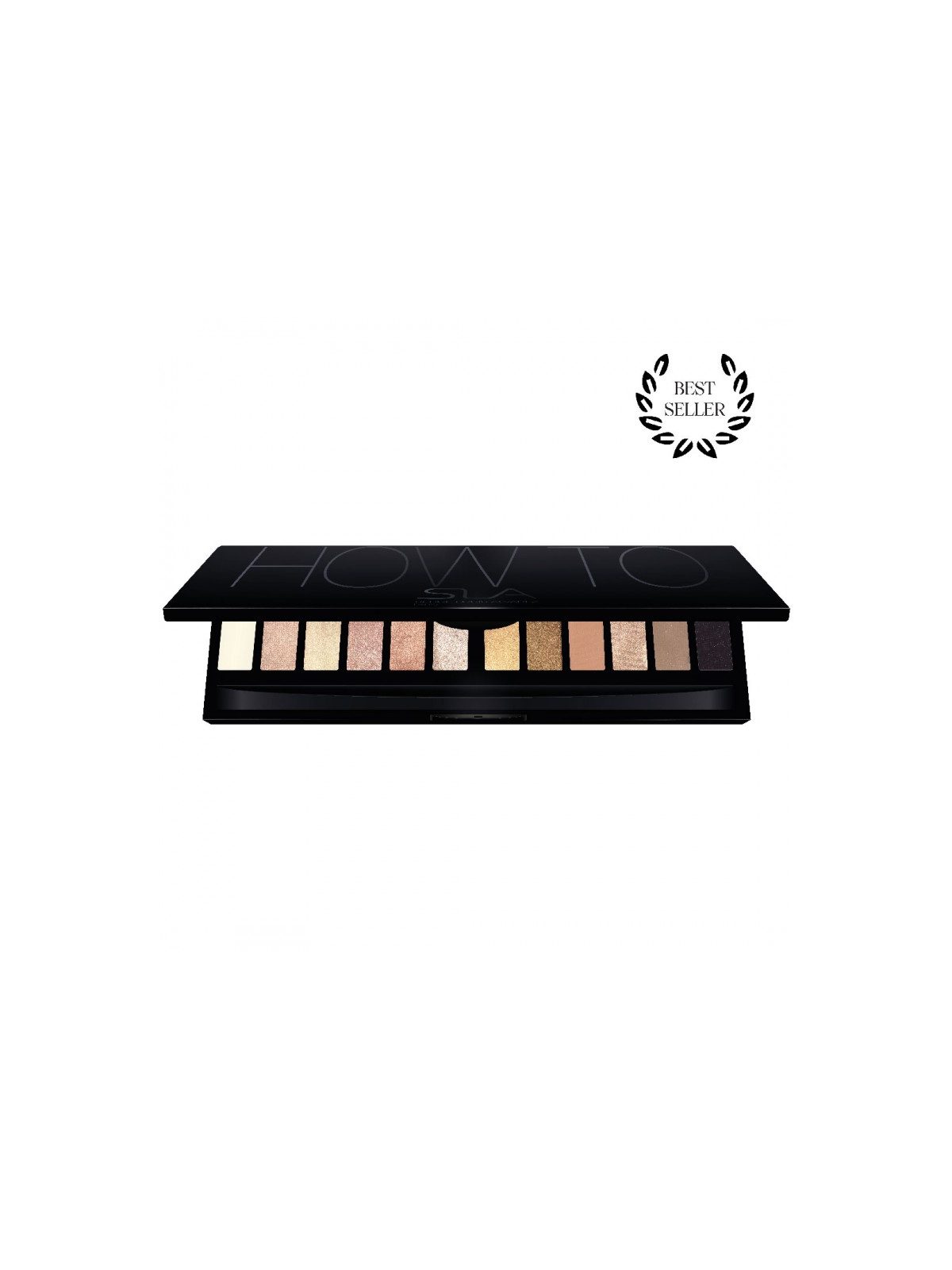 palete HOW TO  360 "11 sombras + base fixante + iluminador"