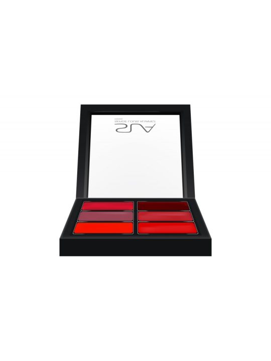 Palete de 6 batons color extreme ""Warm red"