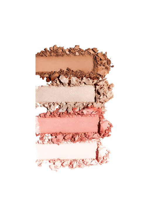 Palete "on fleek" (bronzer/pó translúcido/blush/iluminador/s