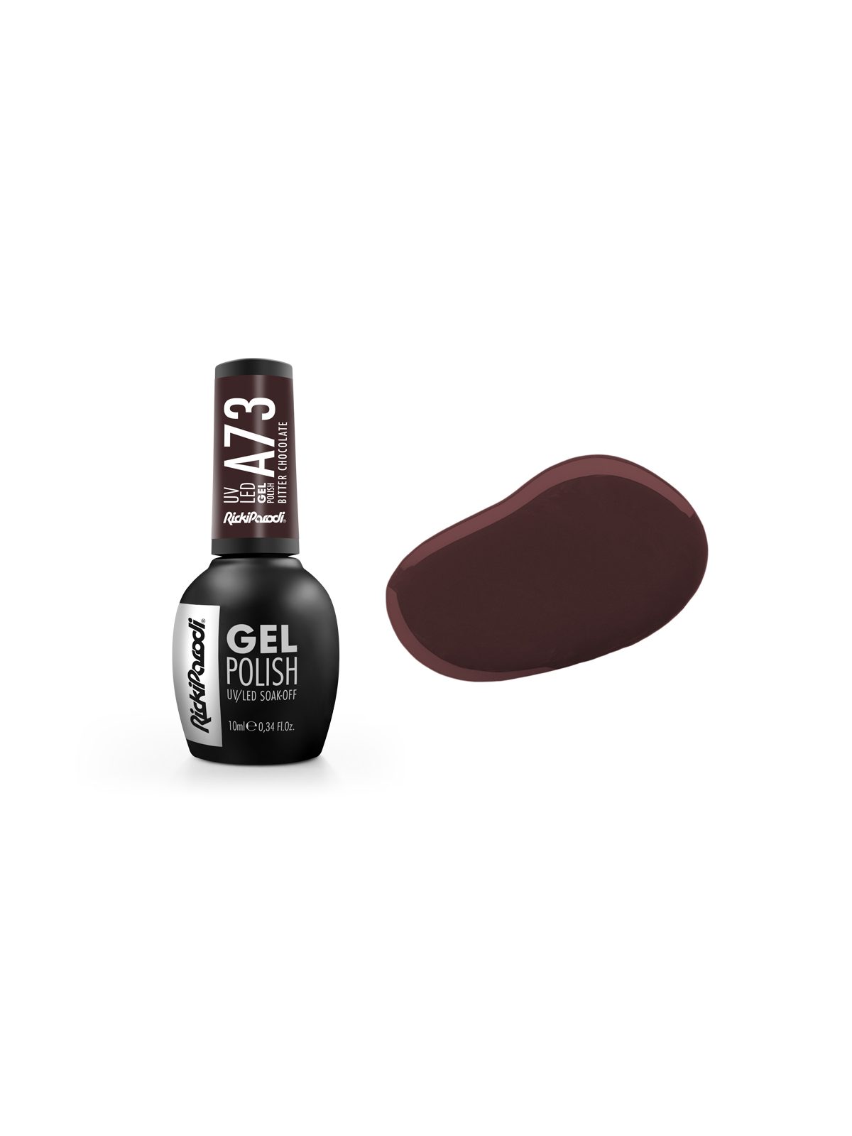 Verniz Gel Rickiparodi Bitter Chocolate A73 10 ml